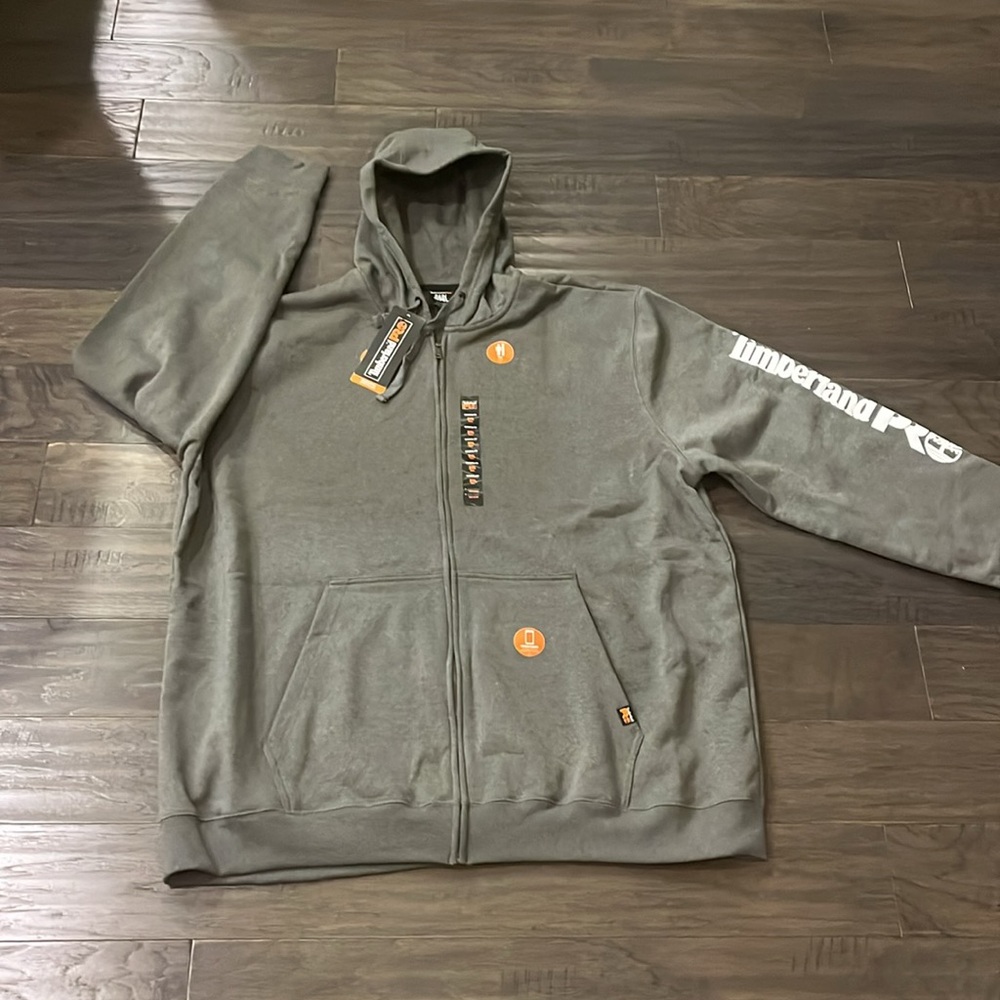 Timberland Pro Rain Repel Sport Full Zip Hoodie Sweatshirt Jacket Mens 3XLT Tall